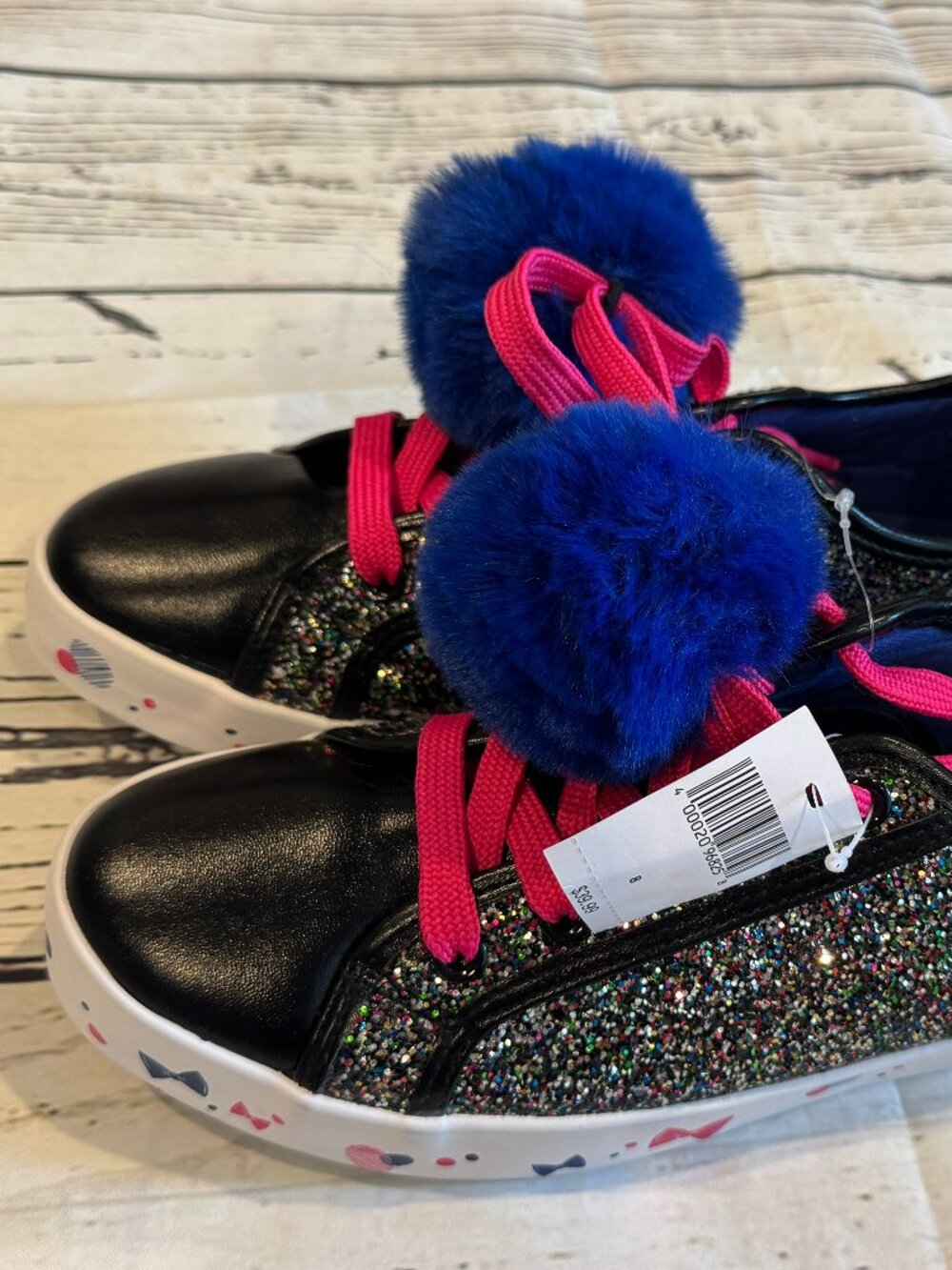 Disney Minnie Mouse Rock the Dots Pom Pom Glitter Sneakers